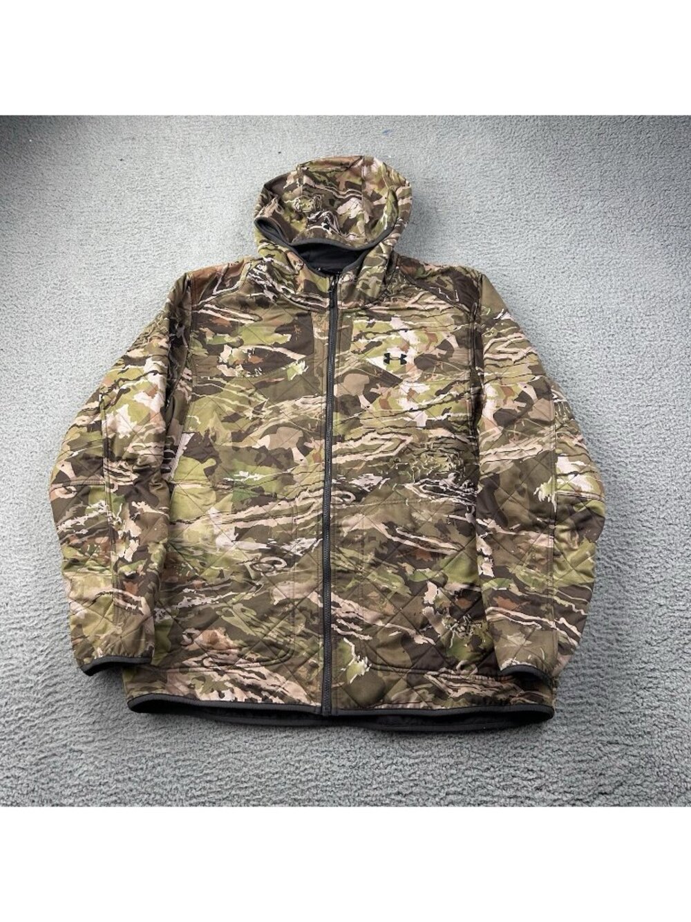 Under Armour Brow Tine Camo Men’s Jacket Size XXL Storm Full Zip Outdoor